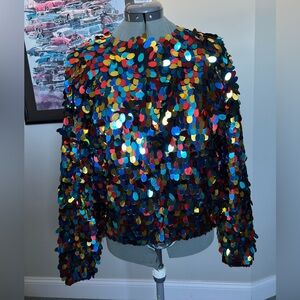 Studio Michelle Stuart L Sweater easter valentines Confetti Vintage